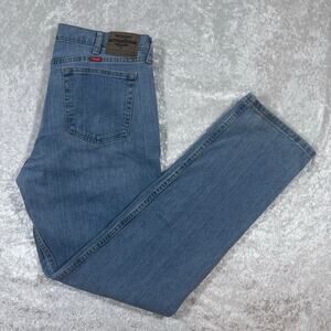 Wrangler Men’s Straight Light Blue Denim 34x34